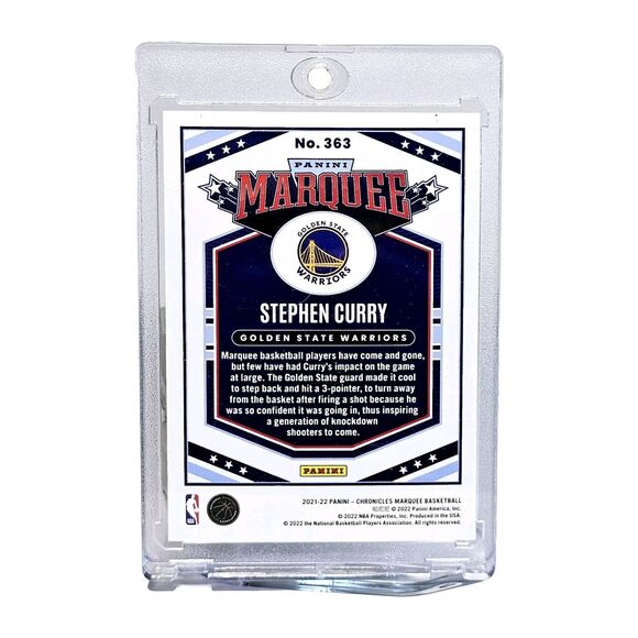 Stephen Curry GREEN Marquee Parallel Panini Chronicles#363 2021-11 Warriors NM - Picture 2 of 3
